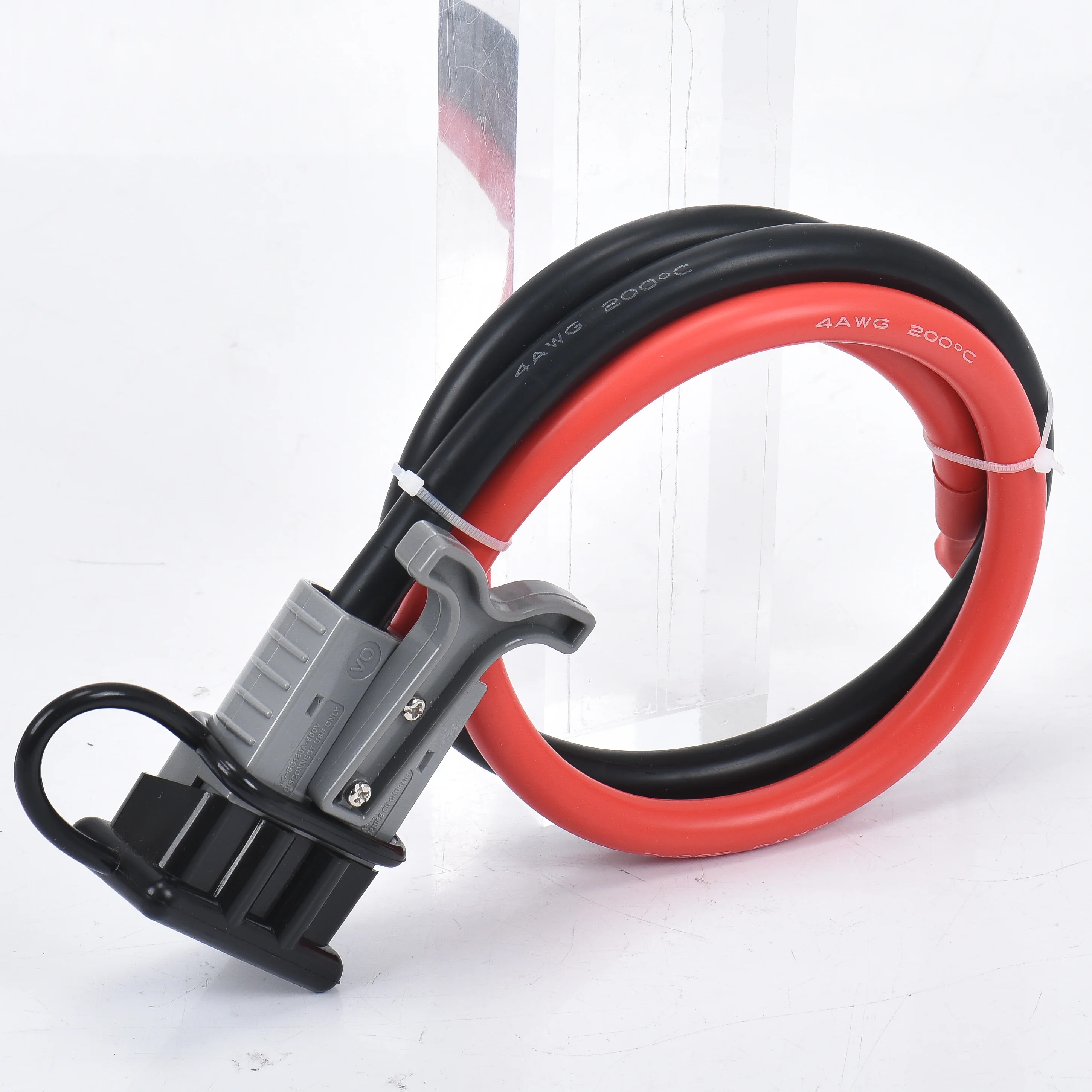 Set di cavi per batteria in Silicone morbido con spina ad alta corrente 50A 120A 175A 350A 0 ~ 8AWG connettore di ricarica rapida per auto elettrica a doppio polo