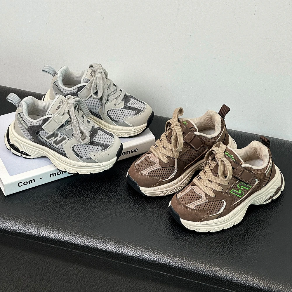 N-shaped Children's Casual Sneakers Boy Sport Sneakers Mesh Breathable Girl School Shoes Kid New kids shoes,red sneakers,shadow sneakers