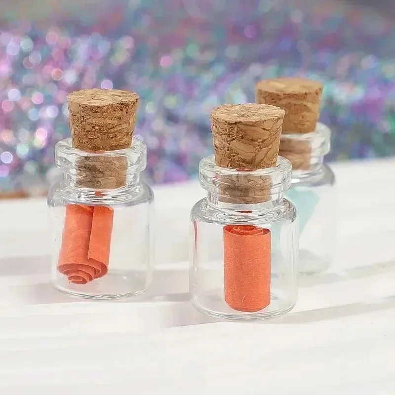 Großhandel Mini-Glasflaschen mit Korkverschluss DIY Leere Fläschchen Kork-Nachrichtenflasche Geburtstag Hochzeit Party Deko Gastgeschenke – Detail 4