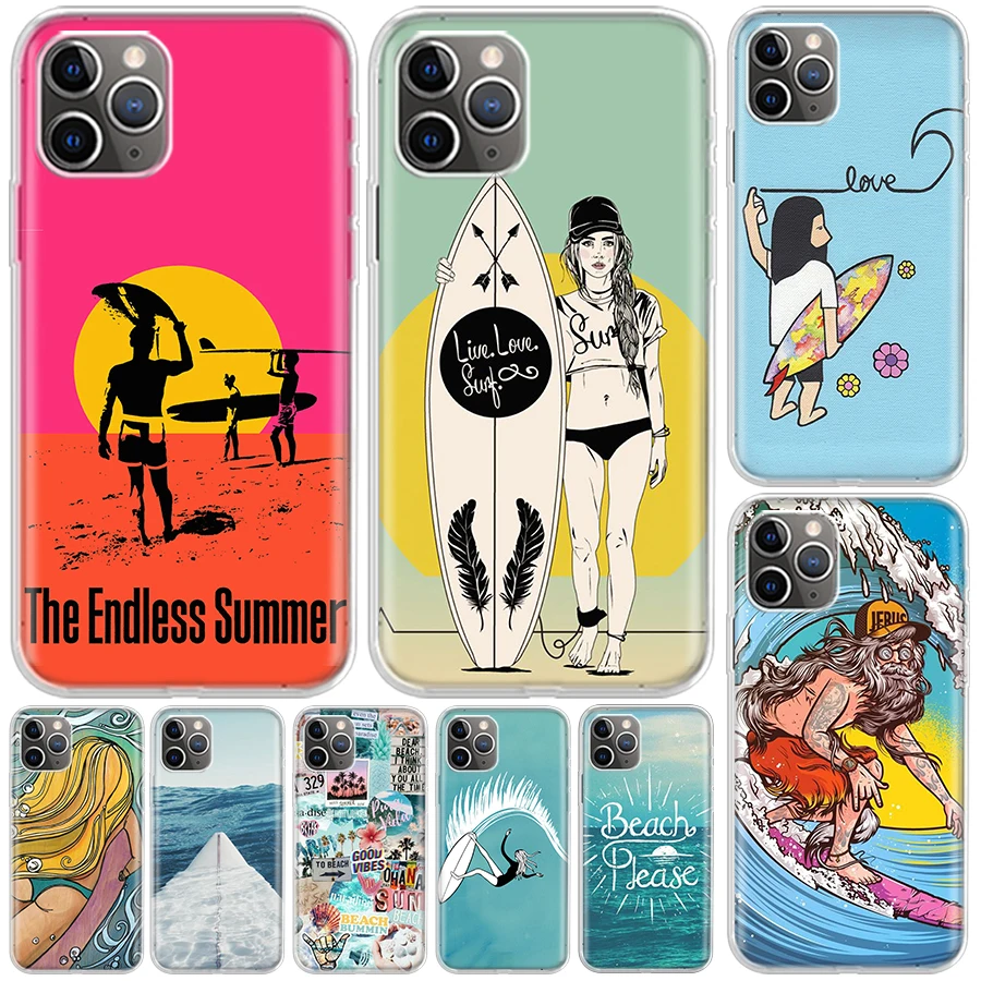 Iphone Plus Phone Case Surf Cover Iphone 11 Pro Max Surf Art