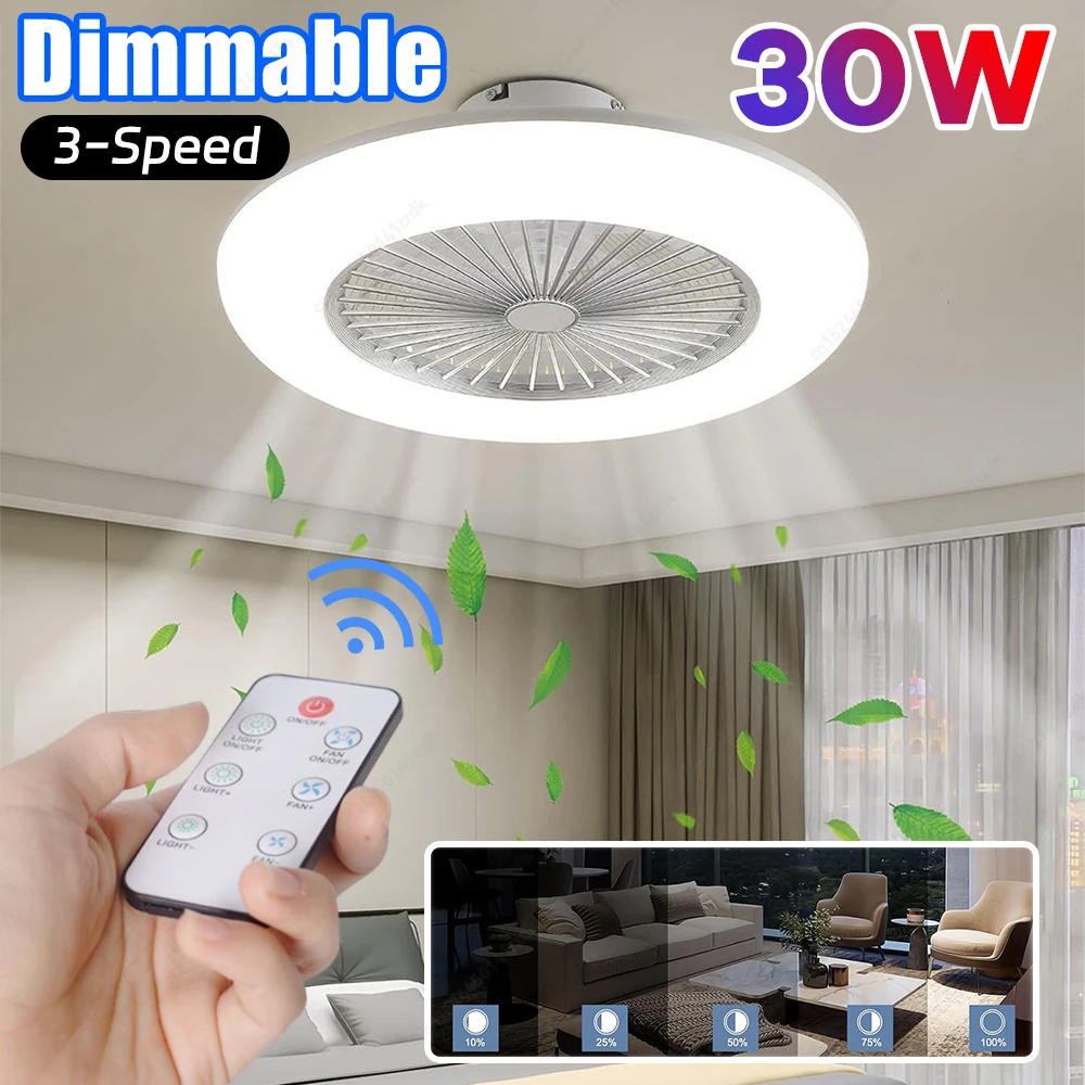 Dimmable LED Ceiling Fan Light with Remote Control