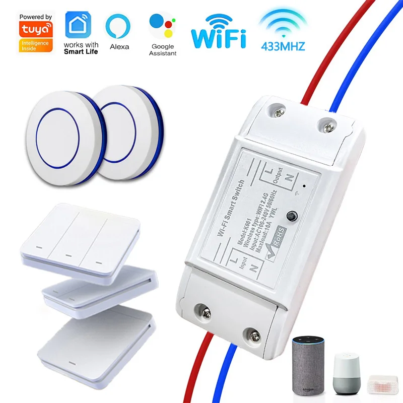 Smart WiFi Remote Switch with Voice Control