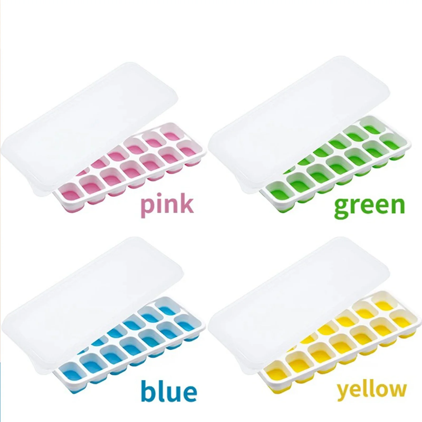 Silicone Ice Cube Tray Mold with Lid - Product Image 10
