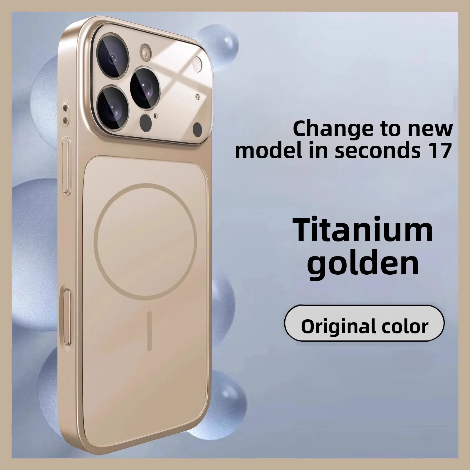 Luxurious Slim Magnetic Phone Case with Wireless Charging Compatibility
