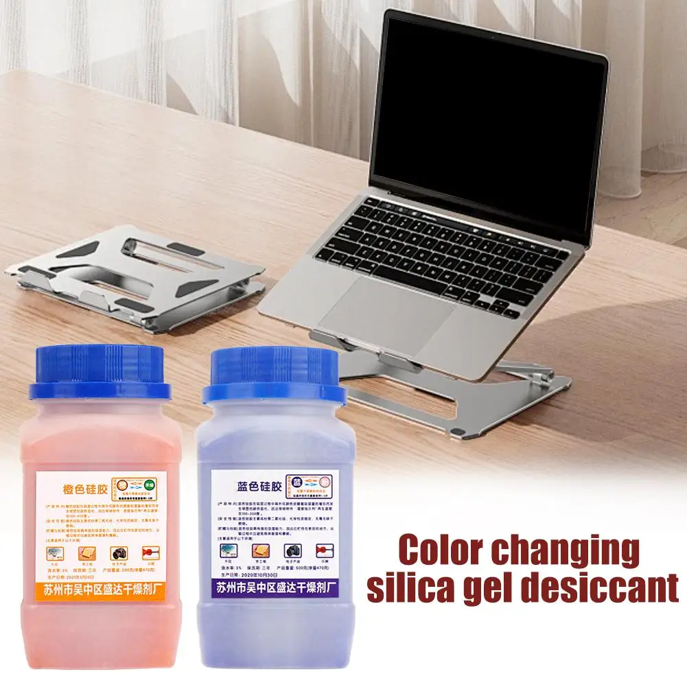 Reusable Silica Gel Desiccant Moisture Absorber Blue Orange