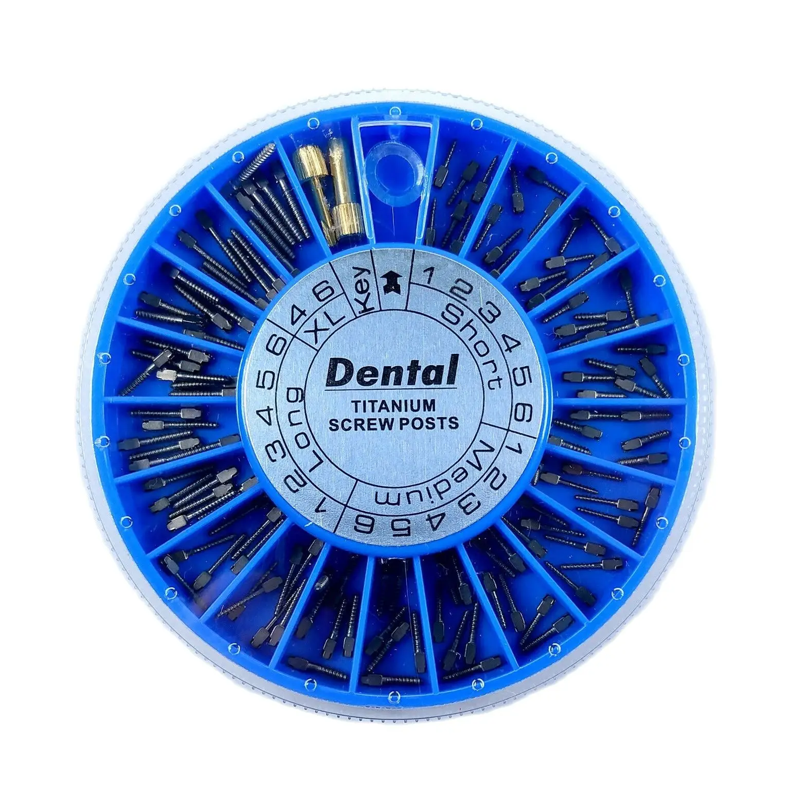 Dental Root Canal Pins Conical Screw Post TITANIUM Post Core Crown