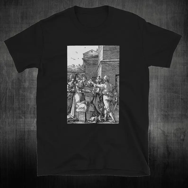 

The Beheading of Saint John the Baptist Albrecht Durer woodcut shirt | Dürer, Woodcut, Engraving, Renaissance, Gustave Dore