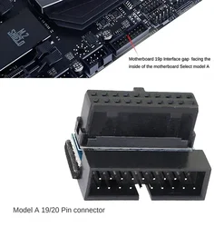 Right Angle USB 3.0 Extension Adapter for Desktop Motherboard Cable (A1)