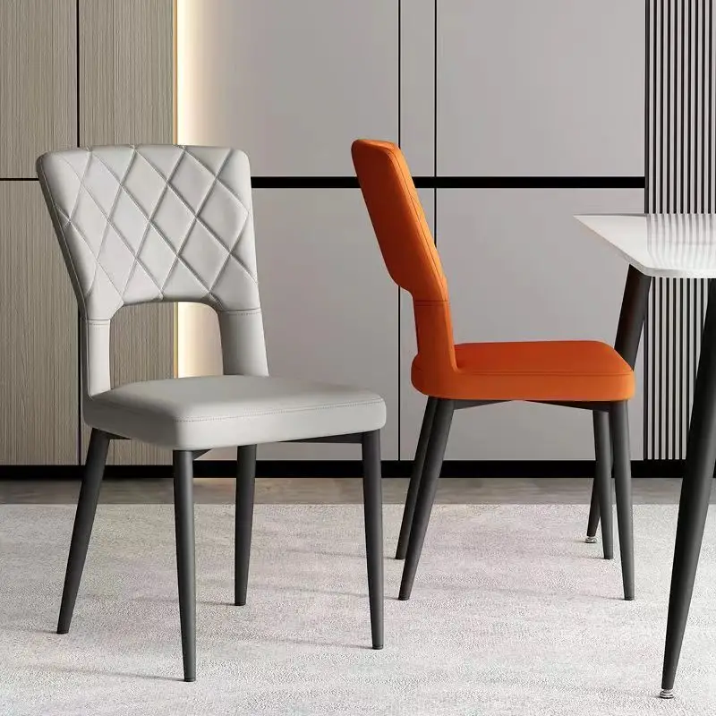 

Nordic Light Luxury Chair Home Backrest Comfortable Long-Sitting Bedroom Writing Study Chair Cosmetic Chair Dining Room Chair
