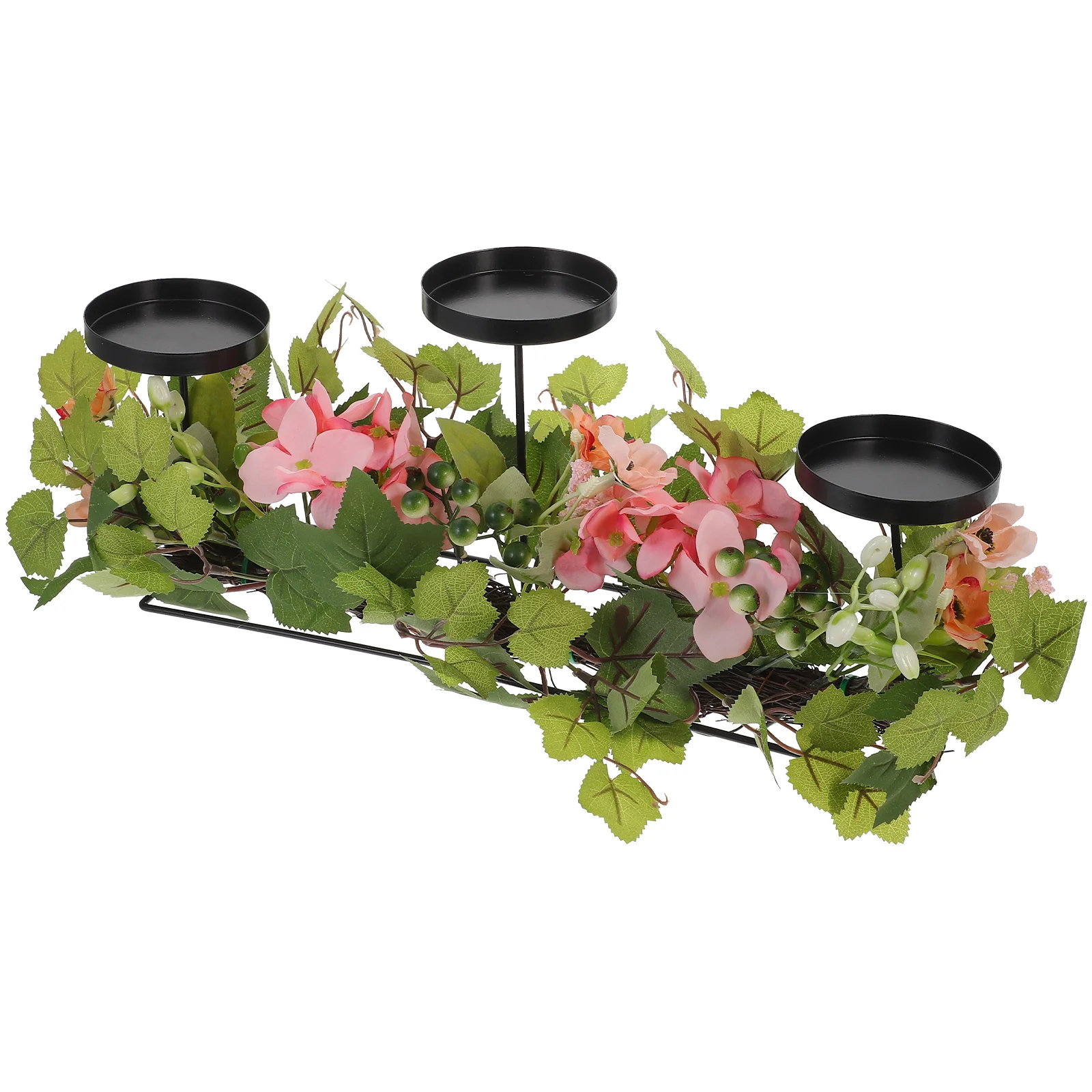 

Hydrangea Holder Flower Decor Wedding Supply Decorations Artificial Stand Iron Simulation Dinner Party Flowers