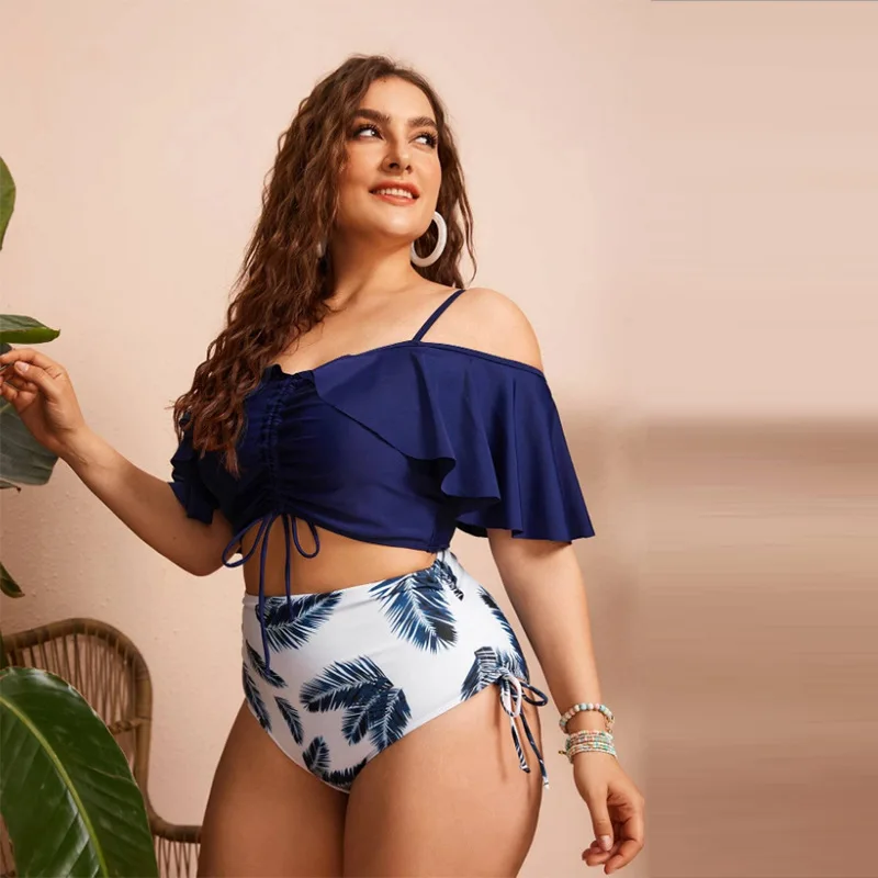 Women Two Pieces Swimsuit High Waist Swimming Suit Bikinis Set Women's Plus  Size Swimwear Bikini Push Up Bathing Suit - AliExpress