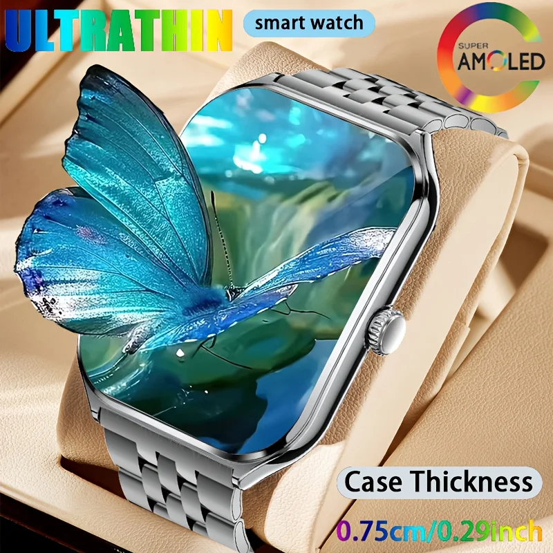 2026 New Ultra-thin Smartwatch 0.25 inch Bluetooth Call Health Monitor Watch IP68 Waterproof 100 Sport Smart Bracelet For women 1