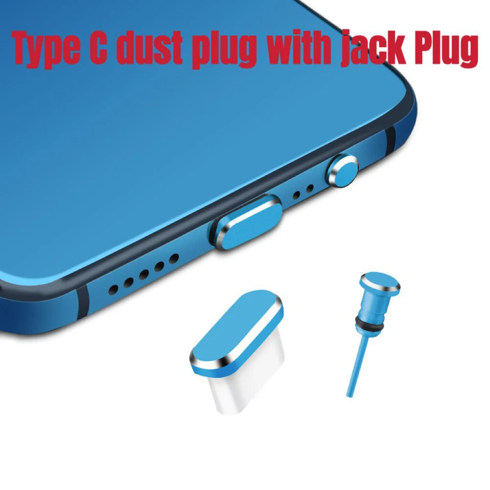 유형 C 플러그 먼지 플러그 3.5mm 이어폰 잭 Sim 카드 USB 유형-C 삼성 S10 S9 S8 참고 8 9 화웨이 P10 P20 P30 용 방진 플러그
