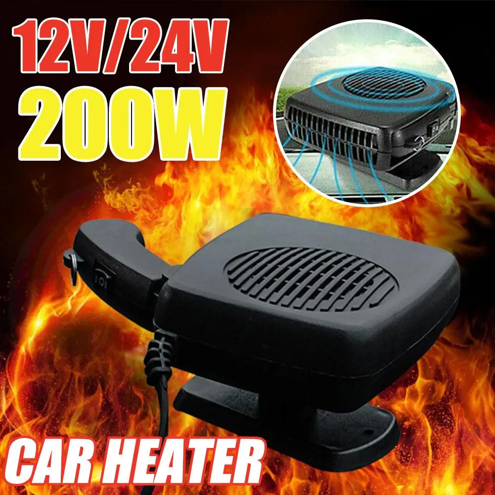 4 IN 1 Portable Rotatable Car Heater Fan Air Cooler Windscreen Heating Defroster Fan Demister P6I1