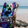 Game M-Minecrafts-s MC Microfiber Blanket Quick Drying Beach Towels Oversized Printing Super Absorbent Pool Towel Blanket 2