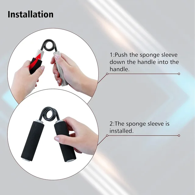Aluminum Hand Grip Gym Fitness Finger Exerciser Arm Strength Trainer Muscle Recovery Rehabilitation Developer Gripper 5