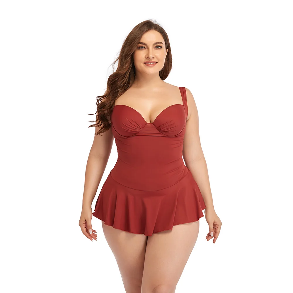 Large Size Women's Swimsuit Stylish Bikini Set Swimwear for Women Sexy Swim Chubby Bathing Suits Swimming One Piece