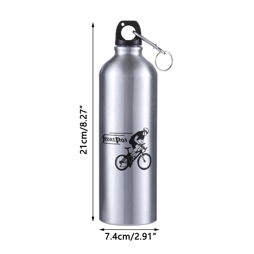 Aluminum Alloy 750ml Bicycle Water Bottle Food Grade Sports Fitness Running Riding Camping Hiking Kettle Leak-proof Bike Bottle water bottle bicycle water bottle sports bottle