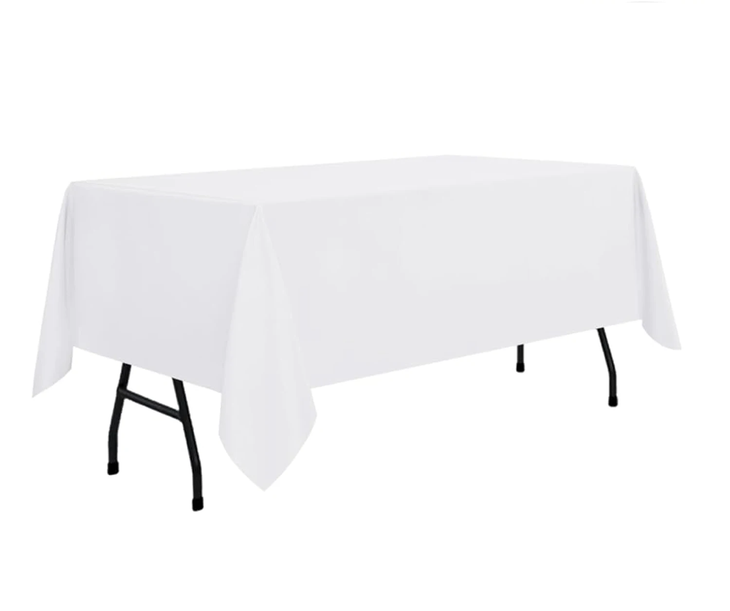White Table Cloth Waterproof Anti Scratch Polyester Tablecloth Decorative Washable Fabric Table Cover Home Dining Buffet Party 6