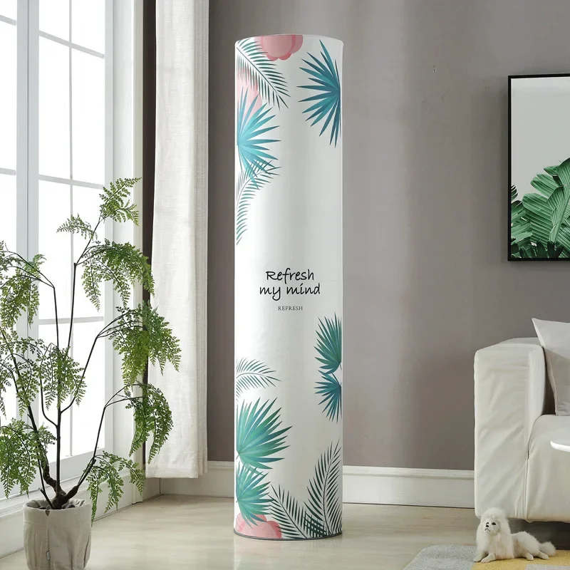 New cabinet Air conditioning cover Cylindrical round cabinet cover Home fabric dust cover Korean style 2