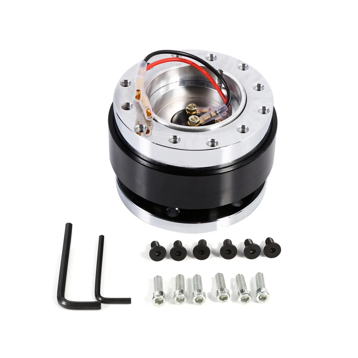 

Базовое Рулевое колесо для гонок, быстросъемный автомобильный адаптер для рулевого колеса, универсальный автомобильный, черный