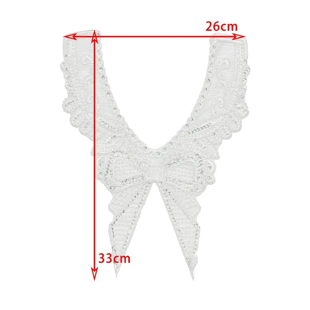 Polyester fabric Collar Garment Accessories Dress Decoration Flower Corsage Embroidery Sewing Embroidered Clothing Applique images - 6