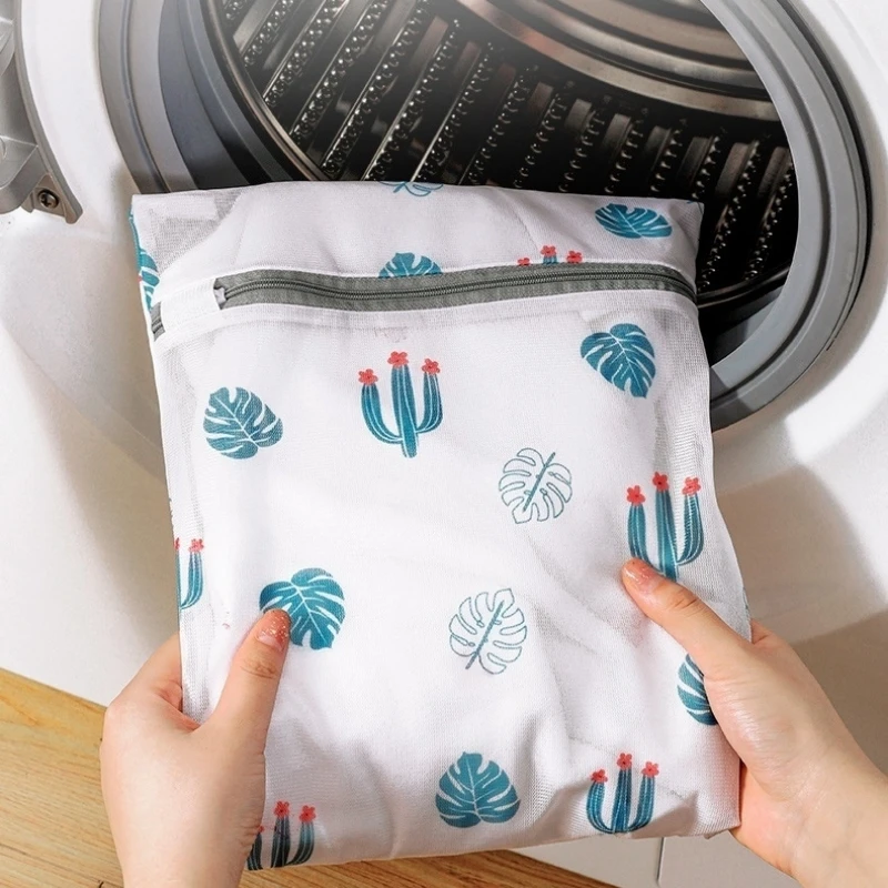 Panda Dirty Clothes Bag Zip Laundry Travel Net Basket For Washing Machine Bra Underwea Mesh Bag Laundry Organizer Accessories laundry bag