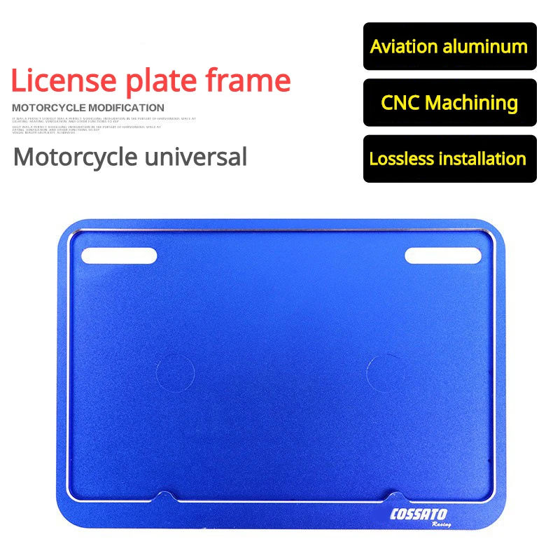 

For Kawasaki Suzuki Honda BMW Motorcycle Modified Universal License Plate Mount Frame Rear Number Frame Bracket CNC Accessories