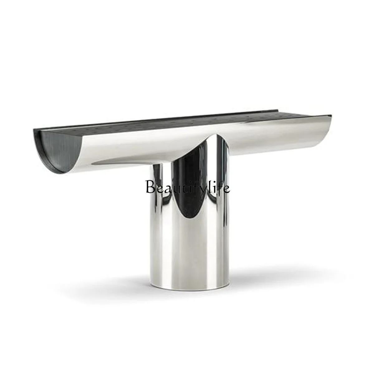 

New Italian Minimalistic Modern Stainless Steel Console Home Wall Aisle Sofa Tables