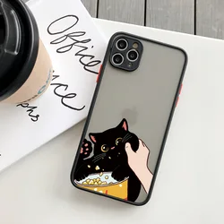 Stylish Cat - Themed Shockproof Phone Case with Enhanced Protection - iPhone 12 Mini (Black nl cat 6)