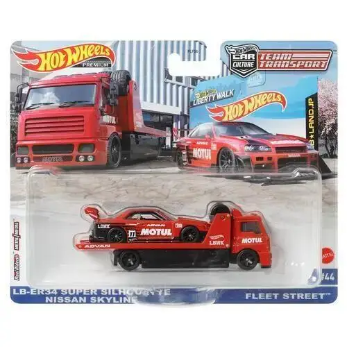 

Hot Wheels LB-ER34 супер силуэт Nissan Skyline & Fleet Street 1/64 литые автомобили