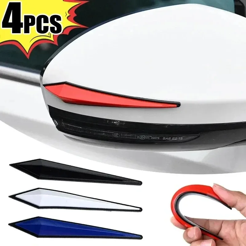 Car Bumper Sticker 4pcs Automobile Bumper Strip Anti-collision Protective Anti-scratch Body Decoration Door Protector