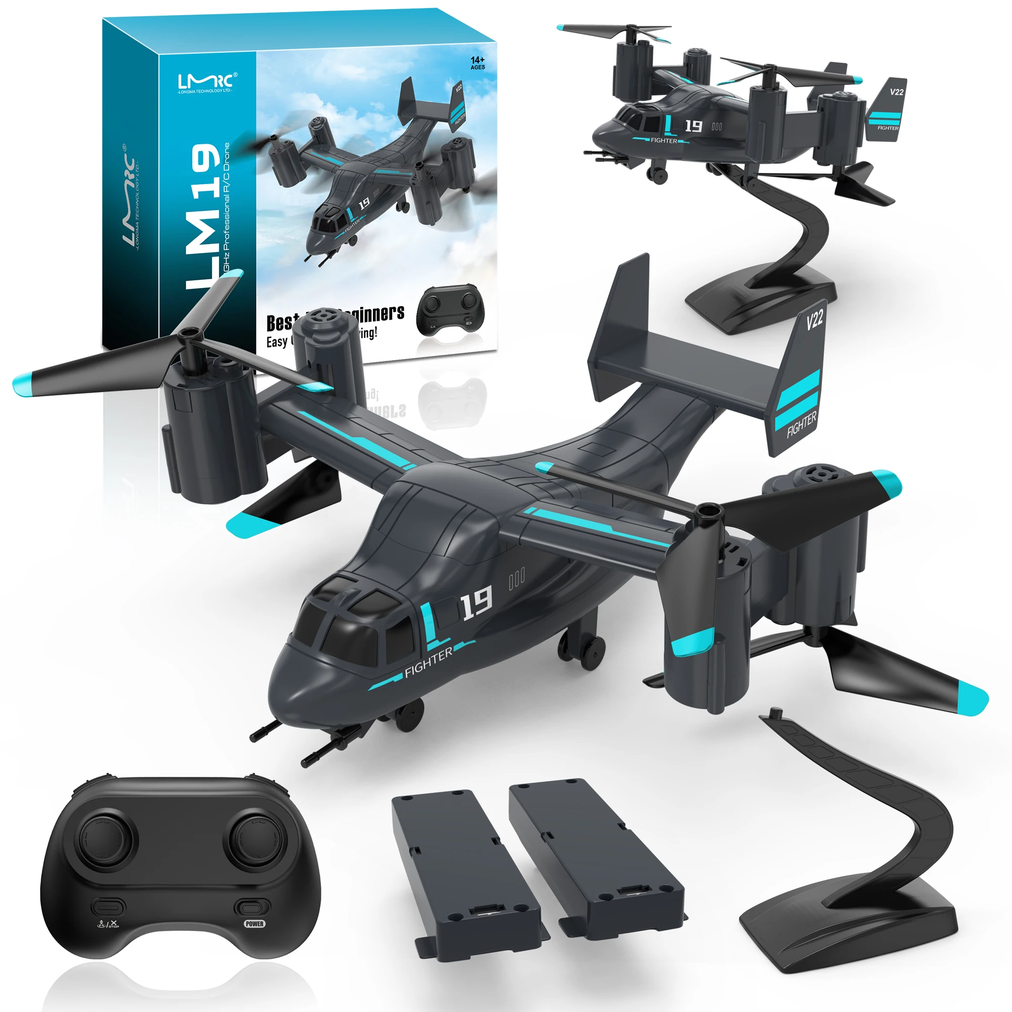 Lm19 Rc Helicopter V22 Osprey 1080p Hd 