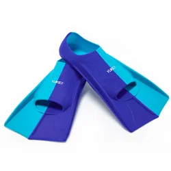 Silicone Swim and Diving Training Fins Set - XL-(45-47) (Blue)