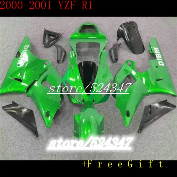 Hey-2000 2001 Yzfr1 Carene Bianche Verdi Per Yzfr1 2000 2001 Carenatura Adatta Per Yzf R1 2000 2001 Yzf-R1 00 01 Per Yamaha