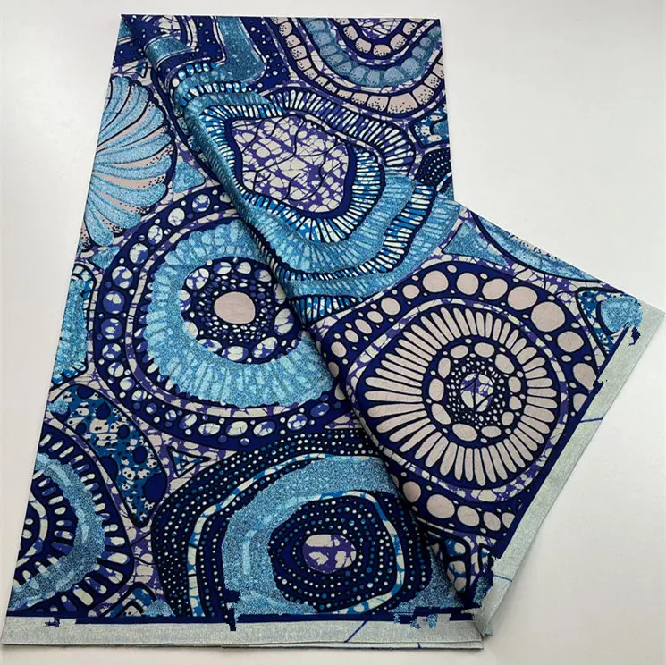 Batik Super Ankara Newest African Wax Prints Fabric 100% Cotton Fabric For Dress 6Yards S02 4