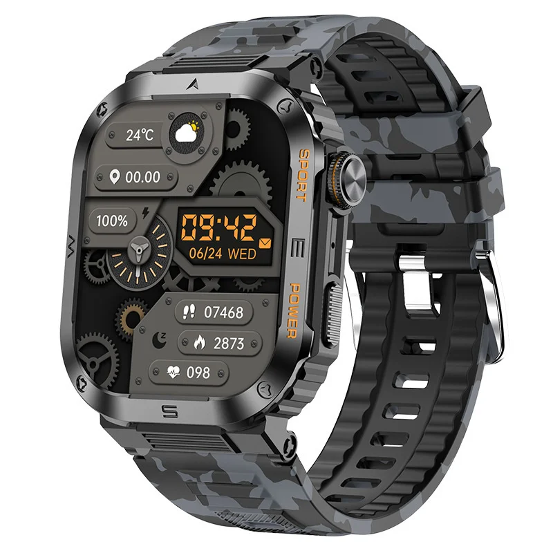 MT39 Smart Watch 2.01inch Large Screen Bluetooth Call Heart Rate Health Monitor Outdoor Sports AI Voice Assistant Smartwatch 9