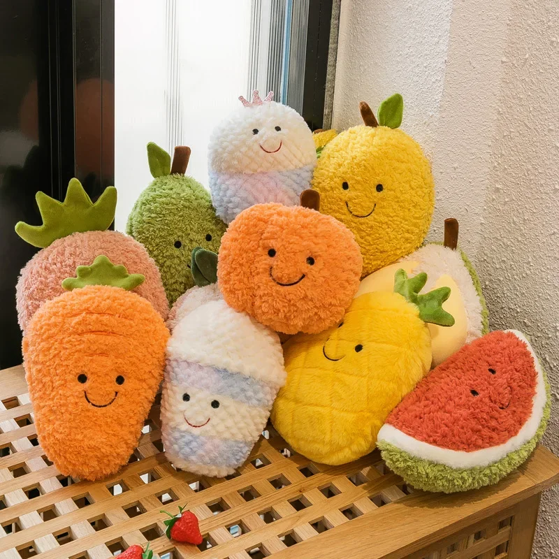 Fruit plush toy strawberry watermelon carrot avocado doll wedding toss rag doll catch Machine wholesale 2