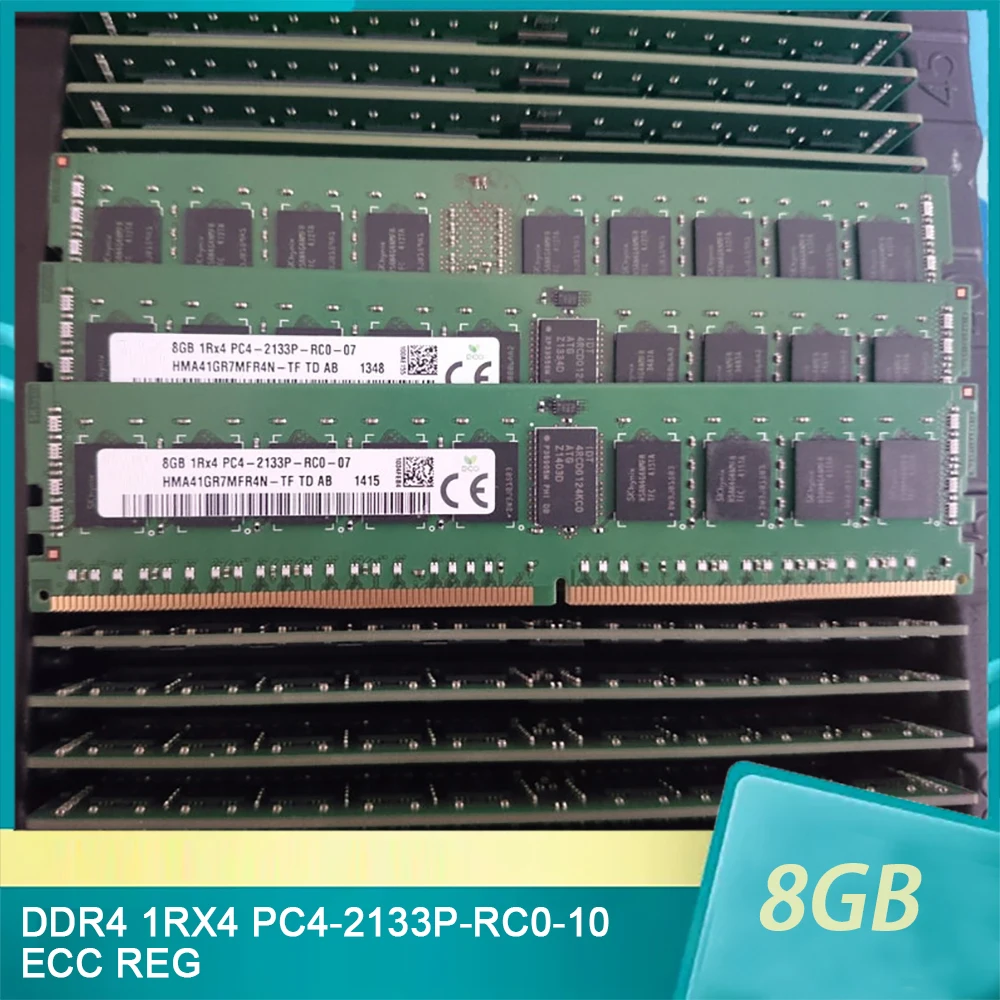 For SK Hynix RAM 8GB 8G DDR4 2133 HMA41GR7MFR4N-TF 1RX4 PC4-2133P-RC0-10  ECC REG Memory