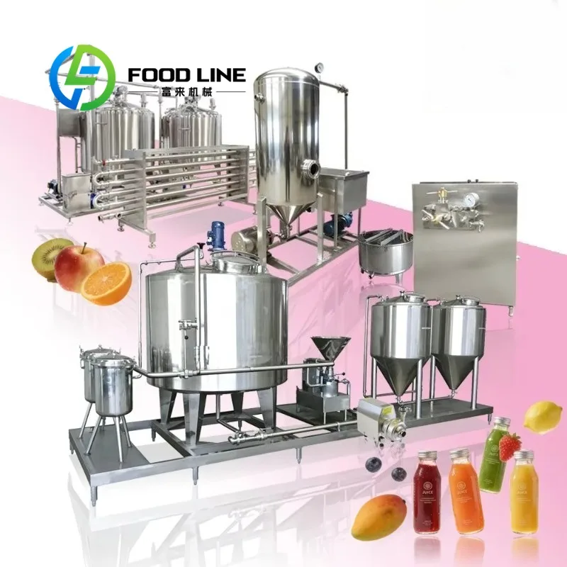 Linea di Produzione Automatica ad Alta Capacità per Bevande, Macchinario Completo per la Produzione di Bevande, Macchinari per Alimenti e Bevande - immagine 2