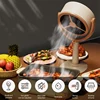 Desktop Range Hood, Portable Range Hood With 2 Speed Exhaust Fan, Adjustable Hanging Mini Extractor Hood For BBQ A Easy Install 4