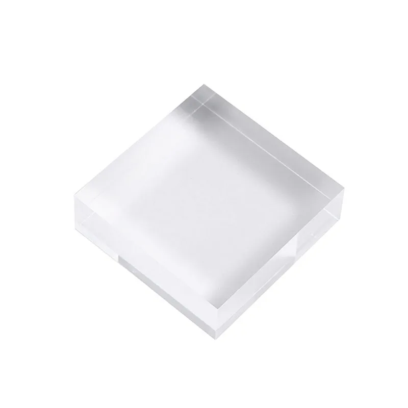 Transparent acrylic block platform jewelry holder organizer display stand for Bracelet Necklace Ring earring cosmetics riser