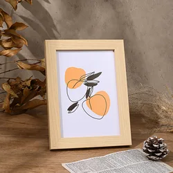 Elegant Wooden Wall Hanging Photo Frame - Timeless Picture Display and Thoughtful Gift - A4 21X30cm (Wood)