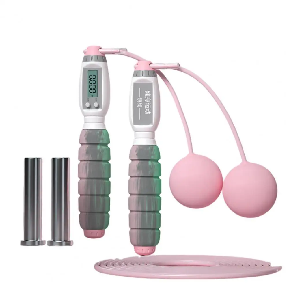 

Adjustable Weighted Jump Rope Weight Loss Skipping Rope Professional Fitness Skipping Rope with Calorie Counter for Weight