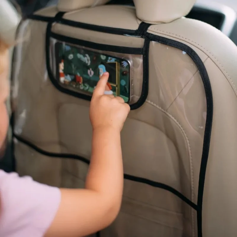 Protective Car Seat Back Cover for Kids - Kick Mat and Dirt Shield Accessory
