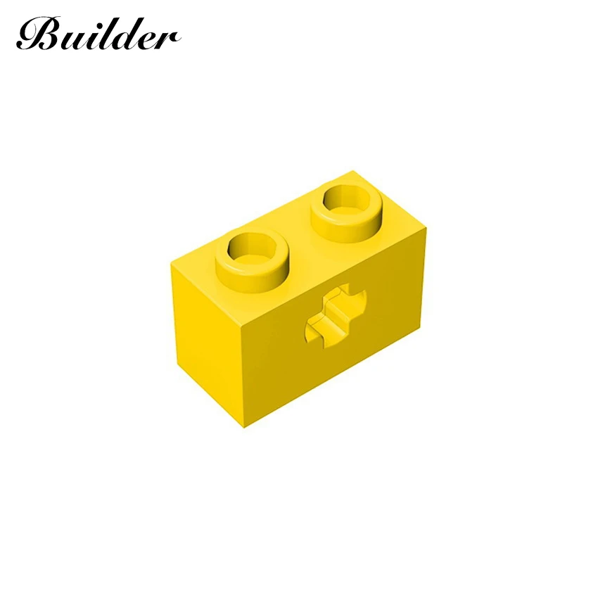 

Конструктор Little Builder 32064, сборные детали, конструктор MOC Technology, 1x2 кирпичи с отверстием для вала, 10 шт. игрушек для детей