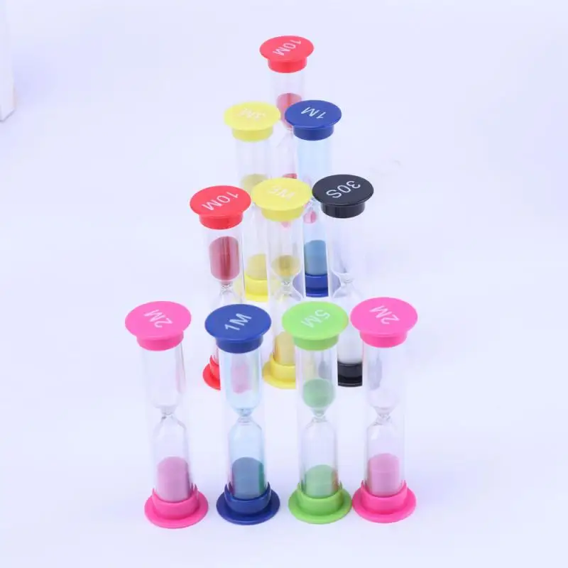 Hourglass 30S/1/2/3/5/10Minutes Sand Timer Clock Desktop Ornament 6Pcs