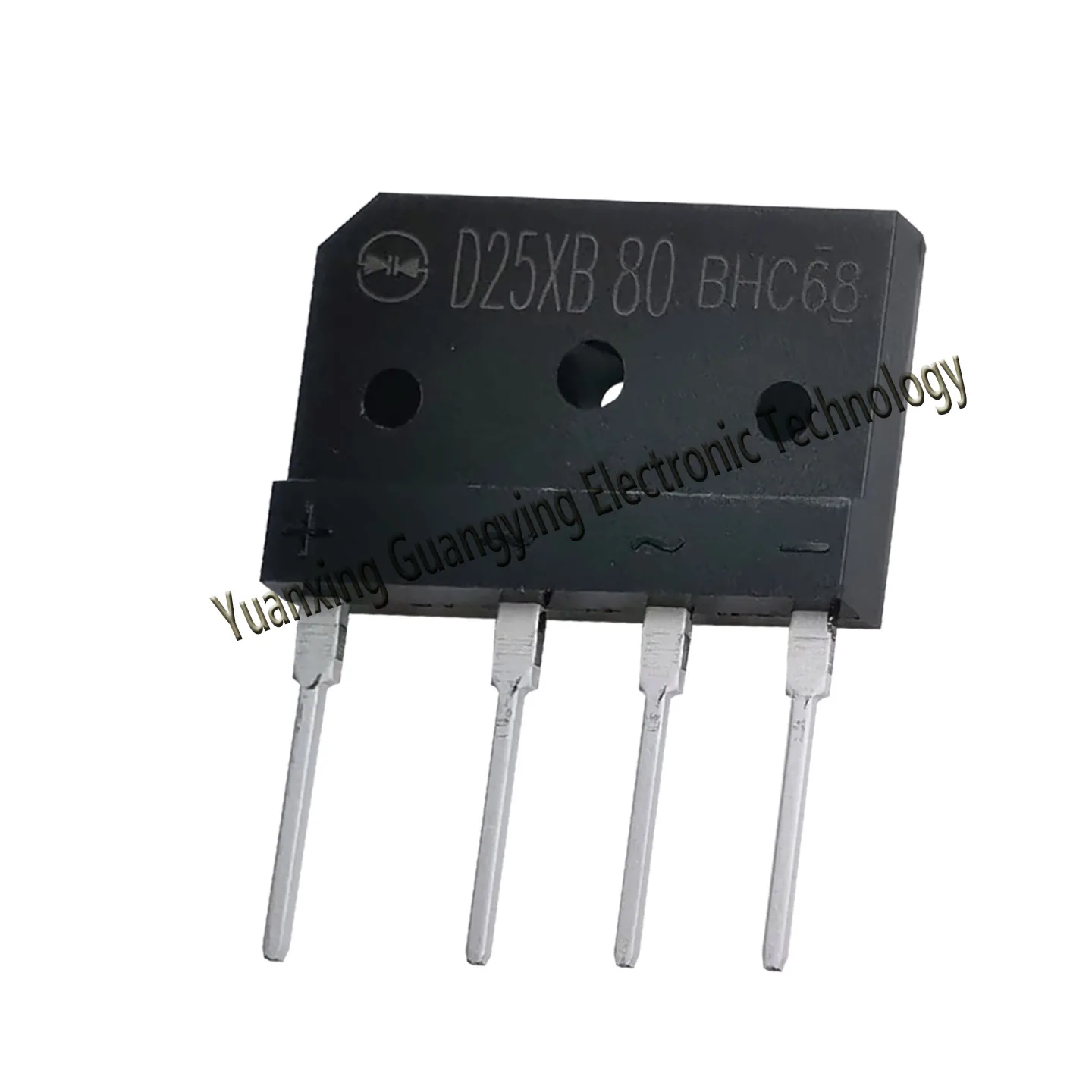 5-Piece Single-Phase Rectifier Bridge Set - 25A, 800V/1000V, DIP-4
