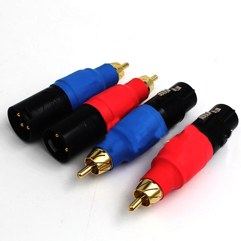 Neutrik XLR to RCA Socket Adapter plated Red plug for HIFI Audio connector | Электроника