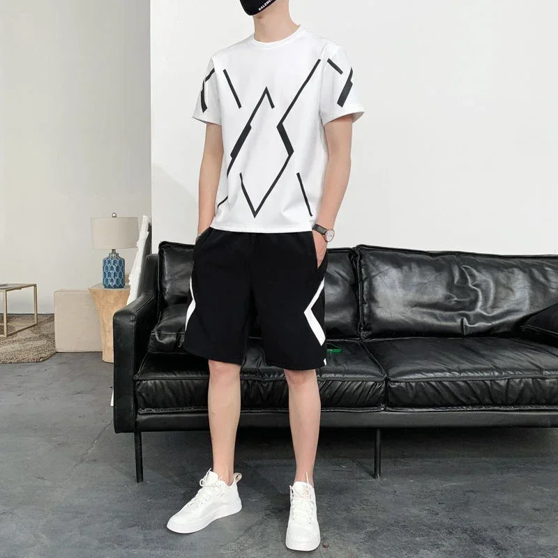 Camisetas, pantalones cortos, trajes para hombre, estampados, jogging, gráficos, ropa deportiva para gimnasio, jogging, conjuntos para hombre, running, novedad, camisetas y tops a juego, básicos, XL